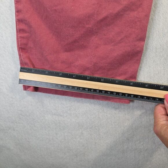 Gap Straight Vintage Khaki Pants Men's 35 x 32 Rooster Red Back Flap Pockets Y2K - Picture 9 of 9